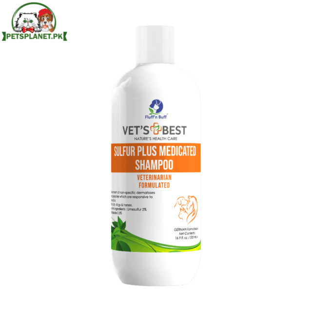 Fluff & Buff Sulphur Plus Medicated Shampoo - Effective Parasite Control