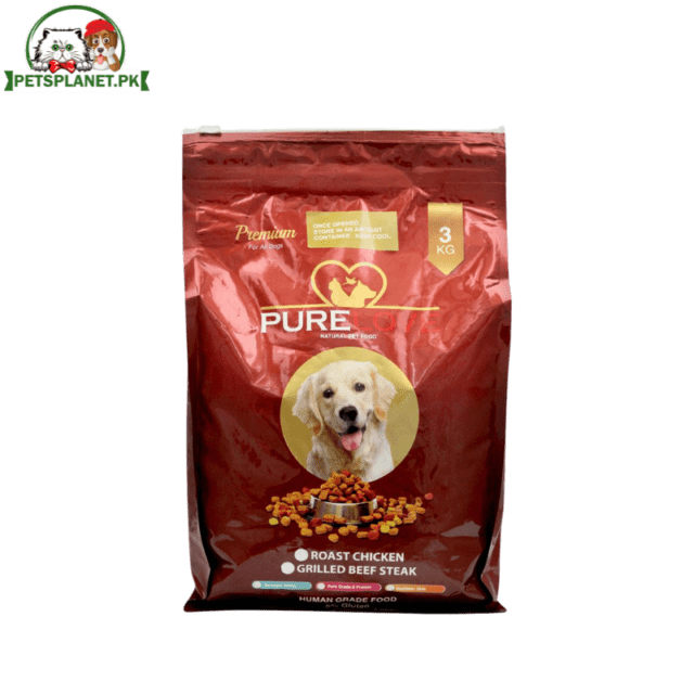 Pure Love Adult Dog Food in Roasted Chicken & Grilled Beef Steak