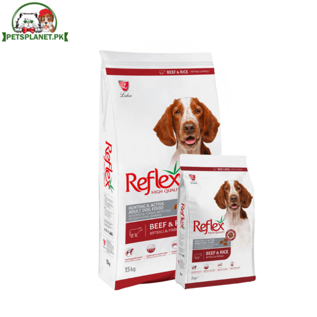 Reflex Beef (Hi Energy) Adult Dog Food in 3Kgs and 15Kgs