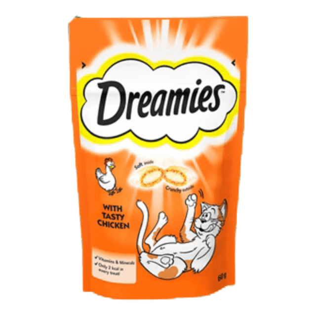 Dreamies Cat/Kitten Dry Treats in Five Different Flavors