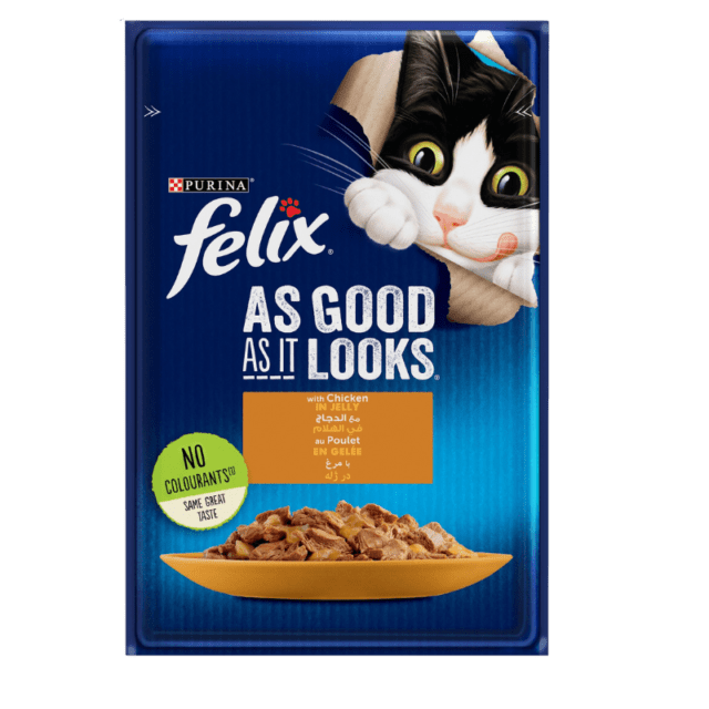 Felix Wet Food Cat/Kitten Pouches 100g - Irresistible Flavors for Feline Delights