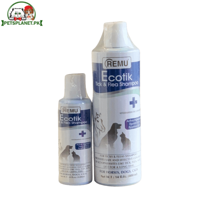 Remu Ecotick Shampoo for Ticks & Fleas in 2 Bottle Sizes