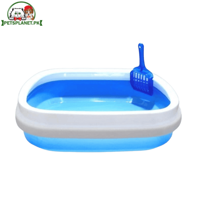 Large Litter Tray with Scoop BlueColor