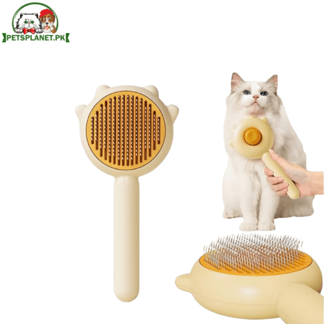 Push Button Grooming Brush 1