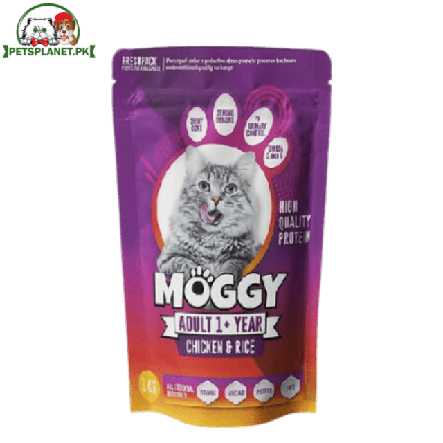 Moggy Chicken & Rice Adult Cat Dry Food in 1kg