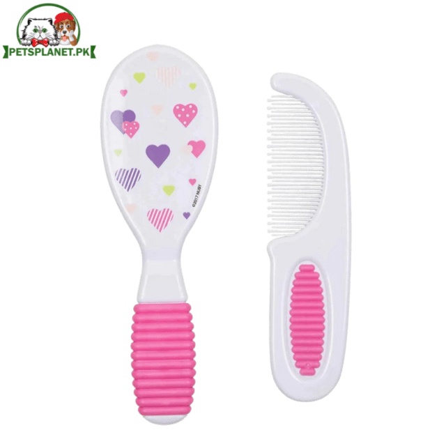 Grooming Pink Brush with Comb